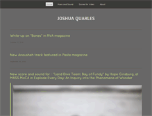 Tablet Screenshot of joshuaquarles.com